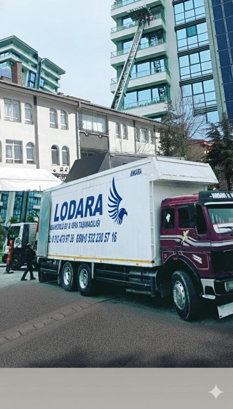 Lodara Nakliyat kamyonu ile taşıma hizmeti
